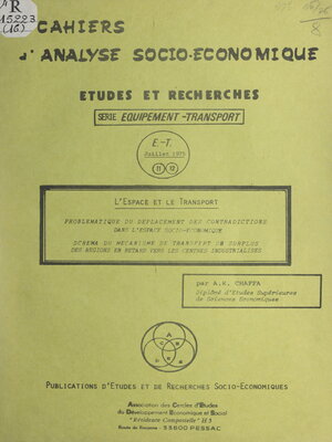 cover image of L'espace et le transport